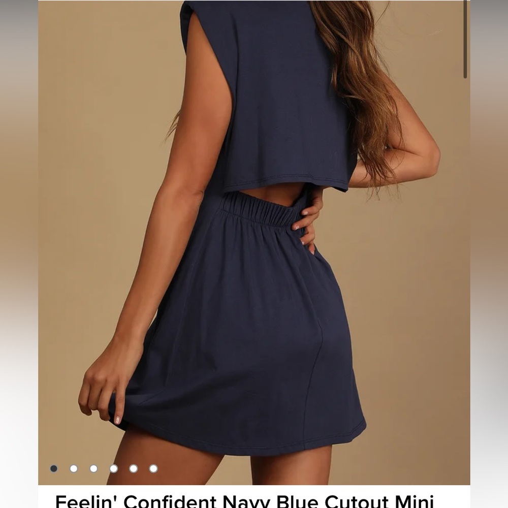 Lulus cutout mini shirt dress